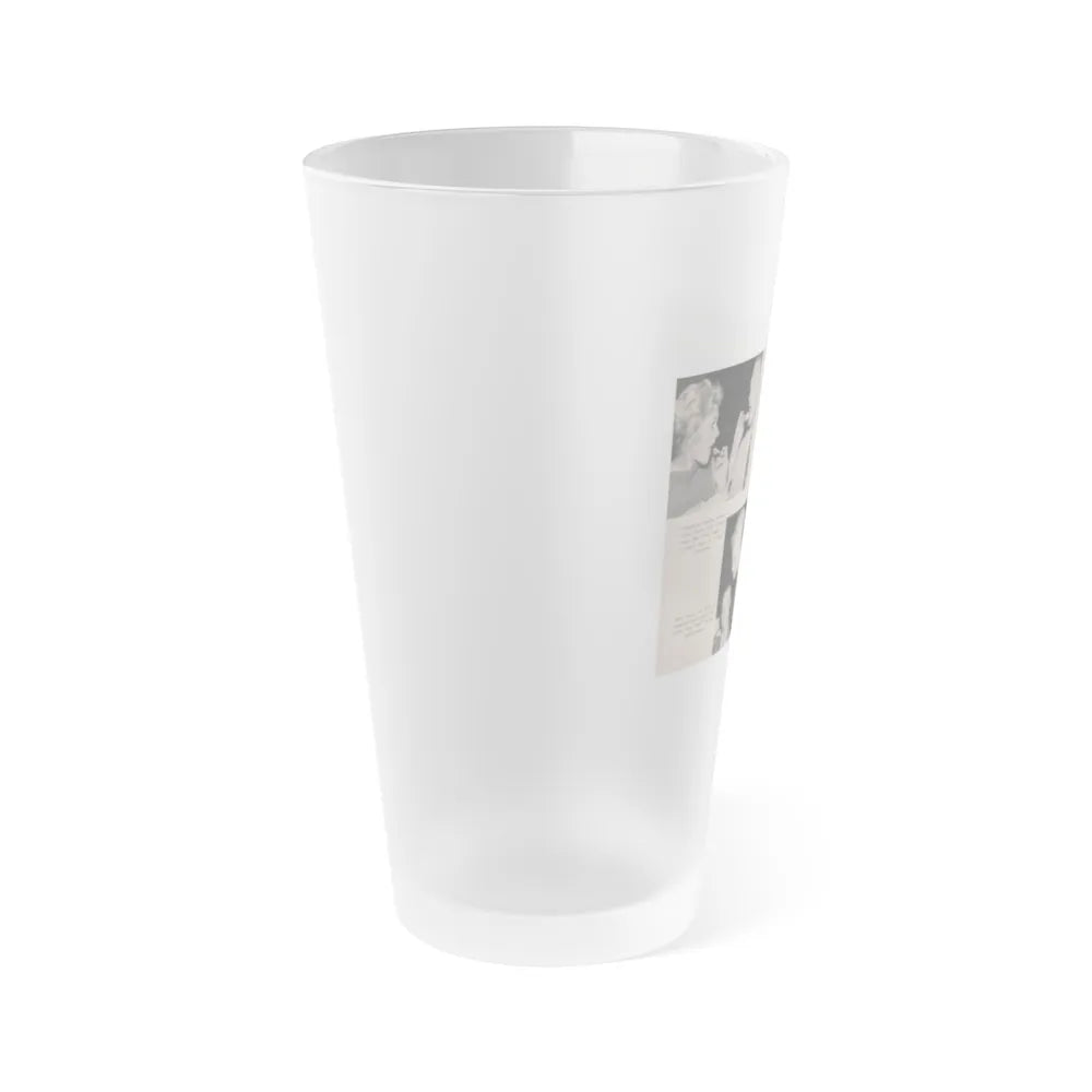 Kim Novak #158 - Scanned Mag. 66 Photos (Vintage Female Icon) Frosted Pint Glass 16oz-Go Mug Yourself