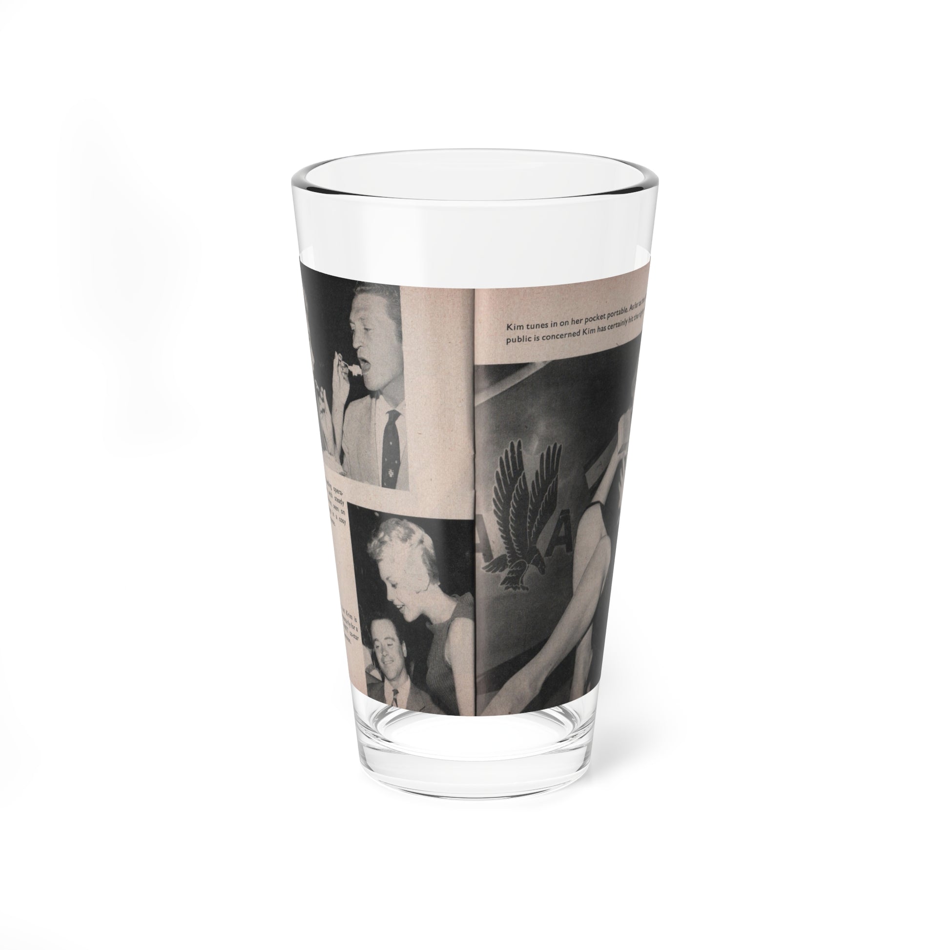 Kim Novak #158 - Scanned Mag. 66 Photos (Vintage Female Icon) Pint Glass 16oz-16oz-Go Mug Yourself
