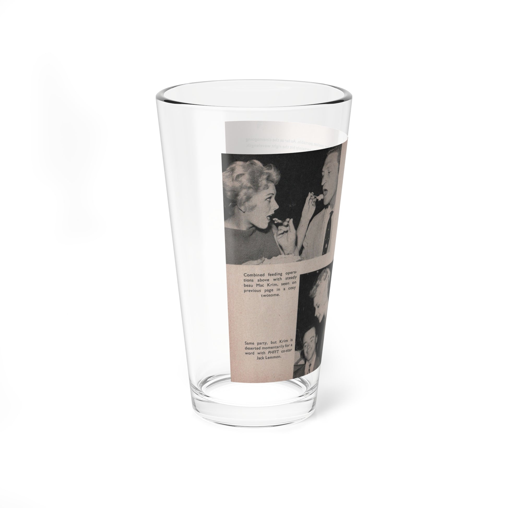 Kim Novak #158 - Scanned Mag. 66 Photos (Vintage Female Icon) Pint Glass 16oz-Go Mug Yourself
