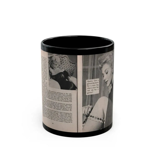 Kim Novak #159 - Scanned Mag. 66 Photos (Vintage Female Icon) Black Coffee Mug 11oz - Go Mug Yourself