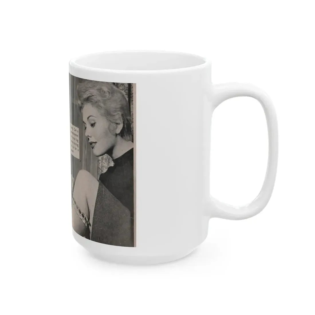 Kim Novak #159 - Scanned Mag. 66 Photos (Vintage Female Icon) White Coffee Mug - Go Mug Yourself