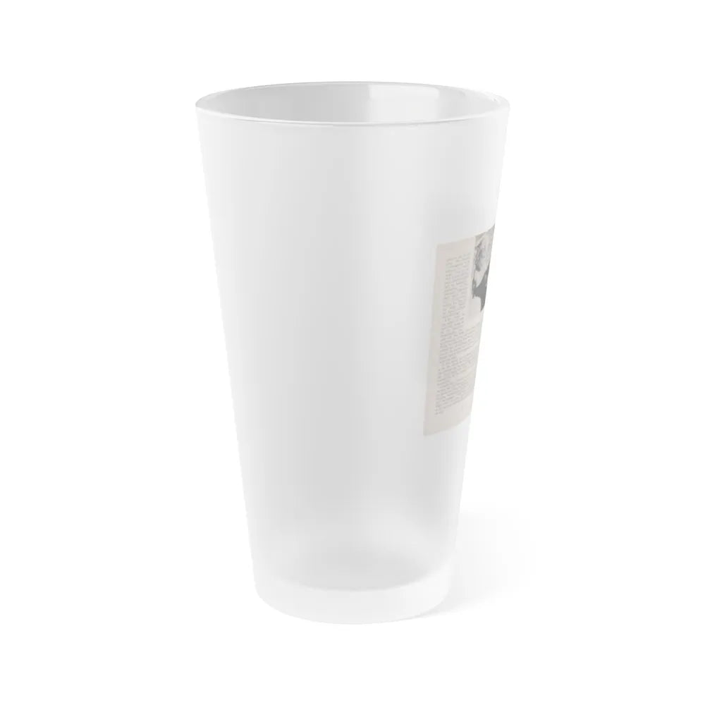 Kim Novak #159 - Scanned Mag. 66 Photos (Vintage Female Icon) Frosted Pint Glass 16oz-Go Mug Yourself