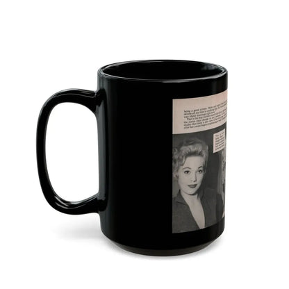 Kim Novak #160 - Scanned Mag. 66 Photos 1 (Vintage Female Icon) Black Coffee Mug - Go Mug Yourself