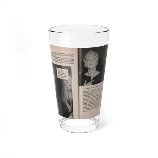 Kim Novak #160 - Scanned Mag. 66 Photos 1 (Vintage Female Icon) Pint Glass 16oz 16oz - Go Mug Yourself