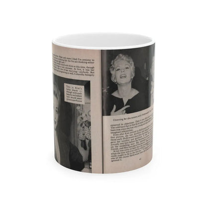 Kim Novak #160 - Scanned Mag. 66 Photos 1 (Vintage Female Icon) White Coffee Mug 11oz - Go Mug Yourself