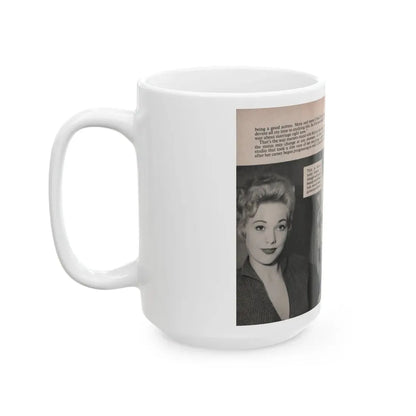 Kim Novak #160 - Scanned Mag. 66 Photos 1 (Vintage Female Icon) White Coffee Mug - Go Mug Yourself