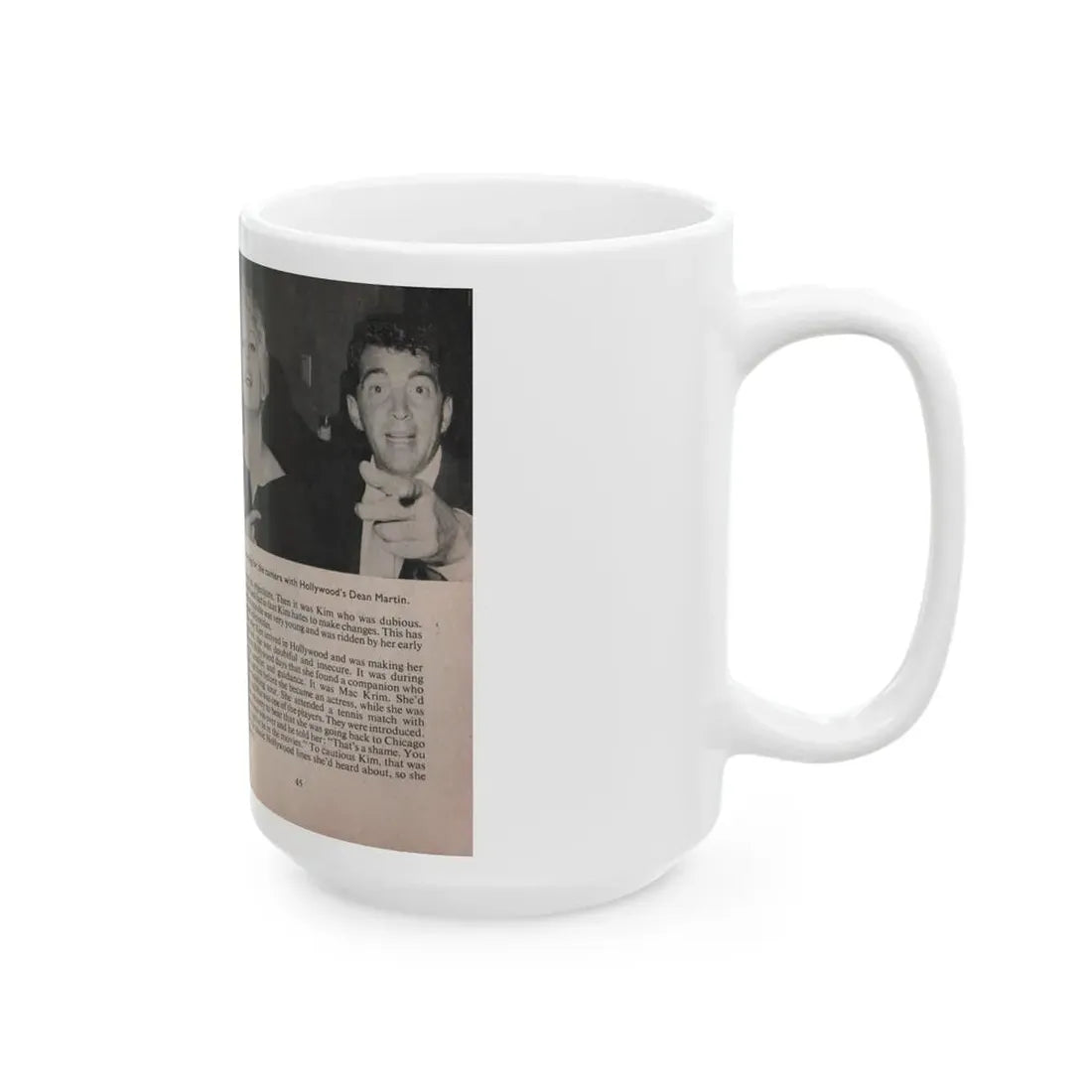 Kim Novak #160 - Scanned Mag. 66 Photos 1 (Vintage Female Icon) White Coffee Mug - Go Mug Yourself