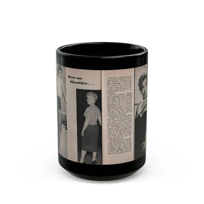 Kim Novak #160 - Scanned Mag. 66 Photos (Vintage Female Icon) Black Coffee Mug 15oz - Go Mug Yourself