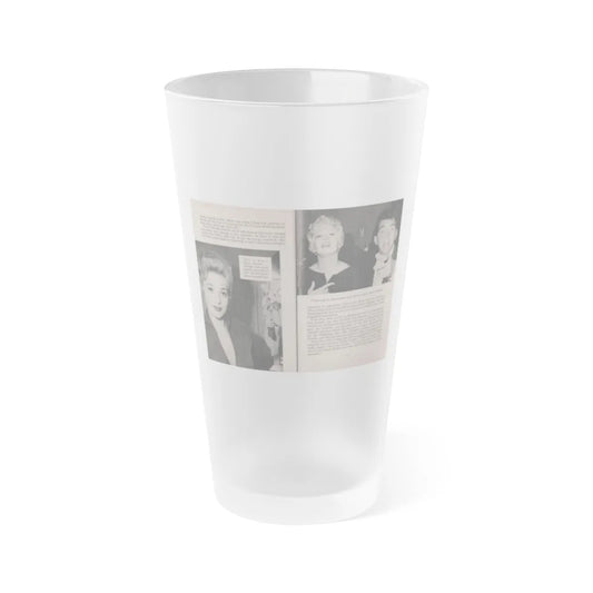 Kim Novak #160 - Scanned Mag. 66 Photos 1 (Vintage Female Icon) Frosted Pint Glass 16oz-16oz-Frosted-Go Mug Yourself