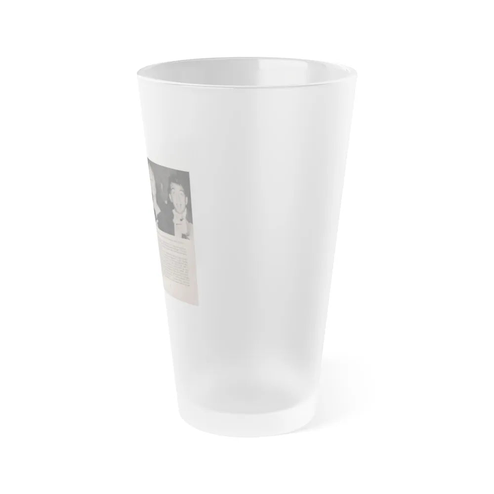 Kim Novak #160 - Scanned Mag. 66 Photos 1 (Vintage Female Icon) Frosted Pint Glass 16oz-Go Mug Yourself