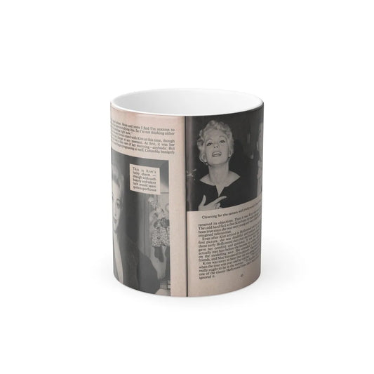 Kim Novak #160 - Scanned Mag. 66 Photos (Pages 42 & 43) (Vintage Female Icons) Color Changing Mug 11oz-11oz-Go Mug Yourself