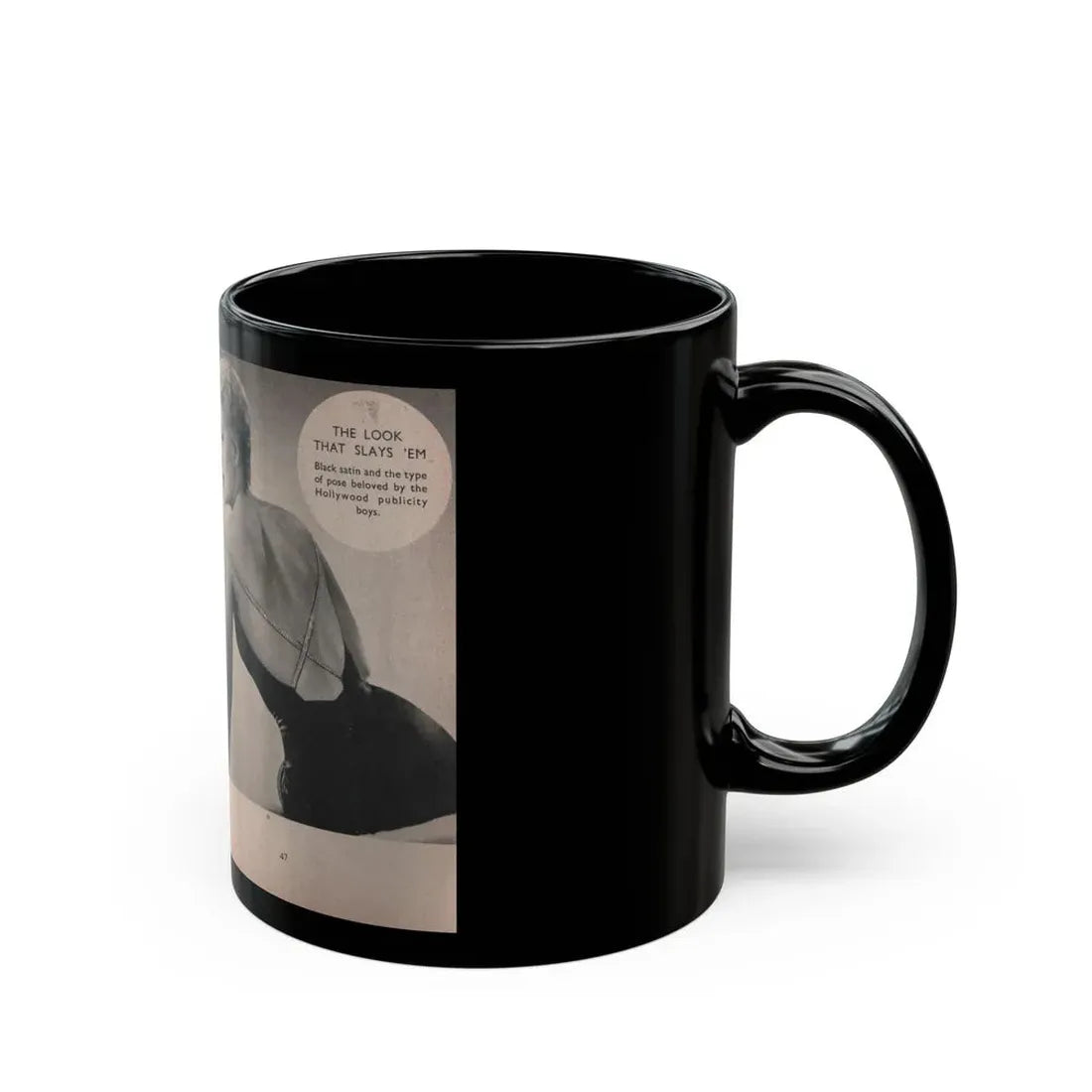 Kim Novak #161 - Scanned Mag. 66 Photos (Vintage Female Icon) Black Coffee Mug - Go Mug Yourself