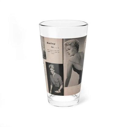 Kim Novak #161 - Scanned Mag. 66 Photos (Vintage Female Icon) Pint Glass 16oz 16oz - Go Mug Yourself