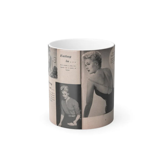 Kim Novak #161 - Scanned Mag. 66 Photos (Pages 44 & 45) (Vintage Female Icons) Color Changing Mug 11oz-11oz-Go Mug Yourself