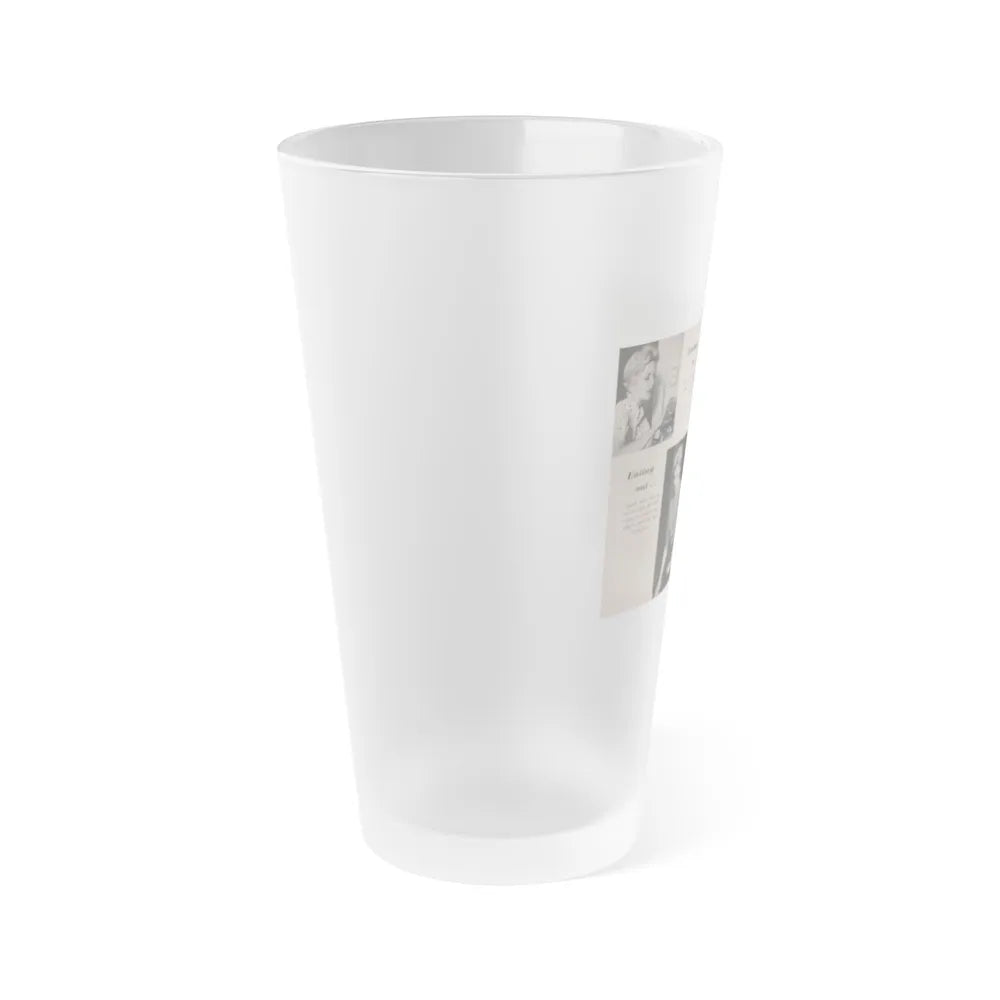 Kim Novak #161 - Scanned Mag. 66 Photos (Vintage Female Icon) Frosted Pint Glass 16oz-Go Mug Yourself