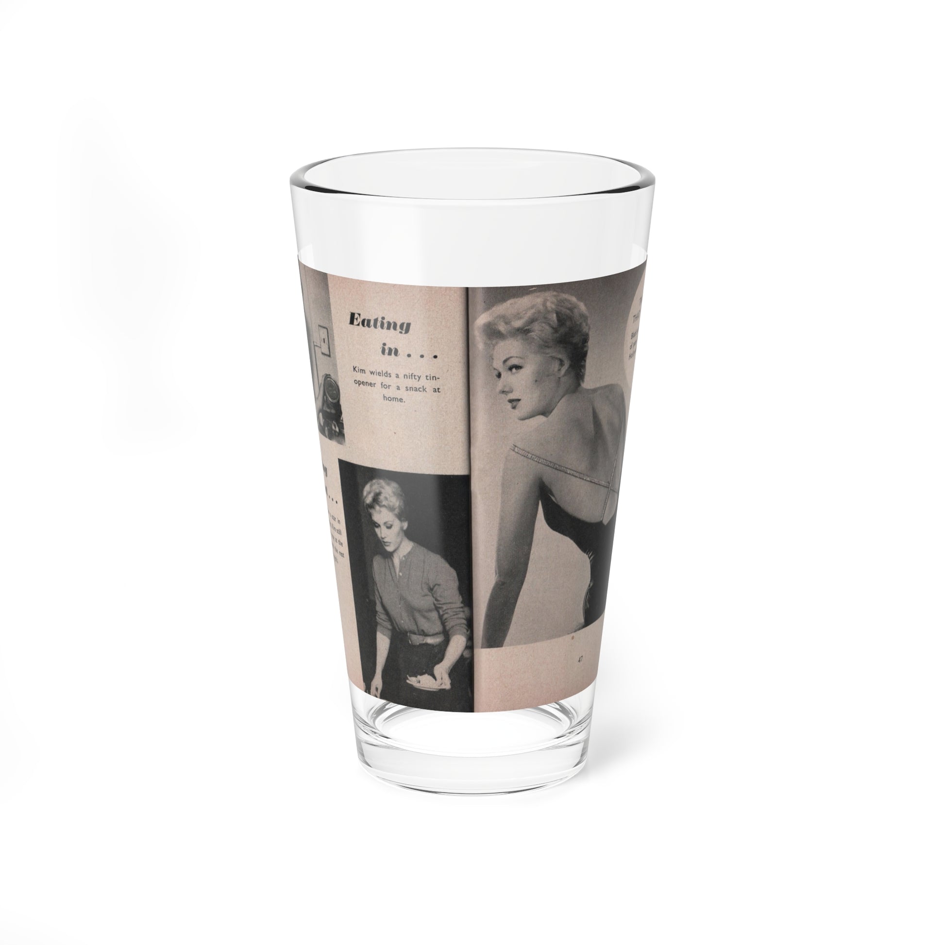 Kim Novak #161 - Scanned Mag. 66 Photos (Vintage Female Icon) Pint Glass 16oz-16oz-Go Mug Yourself