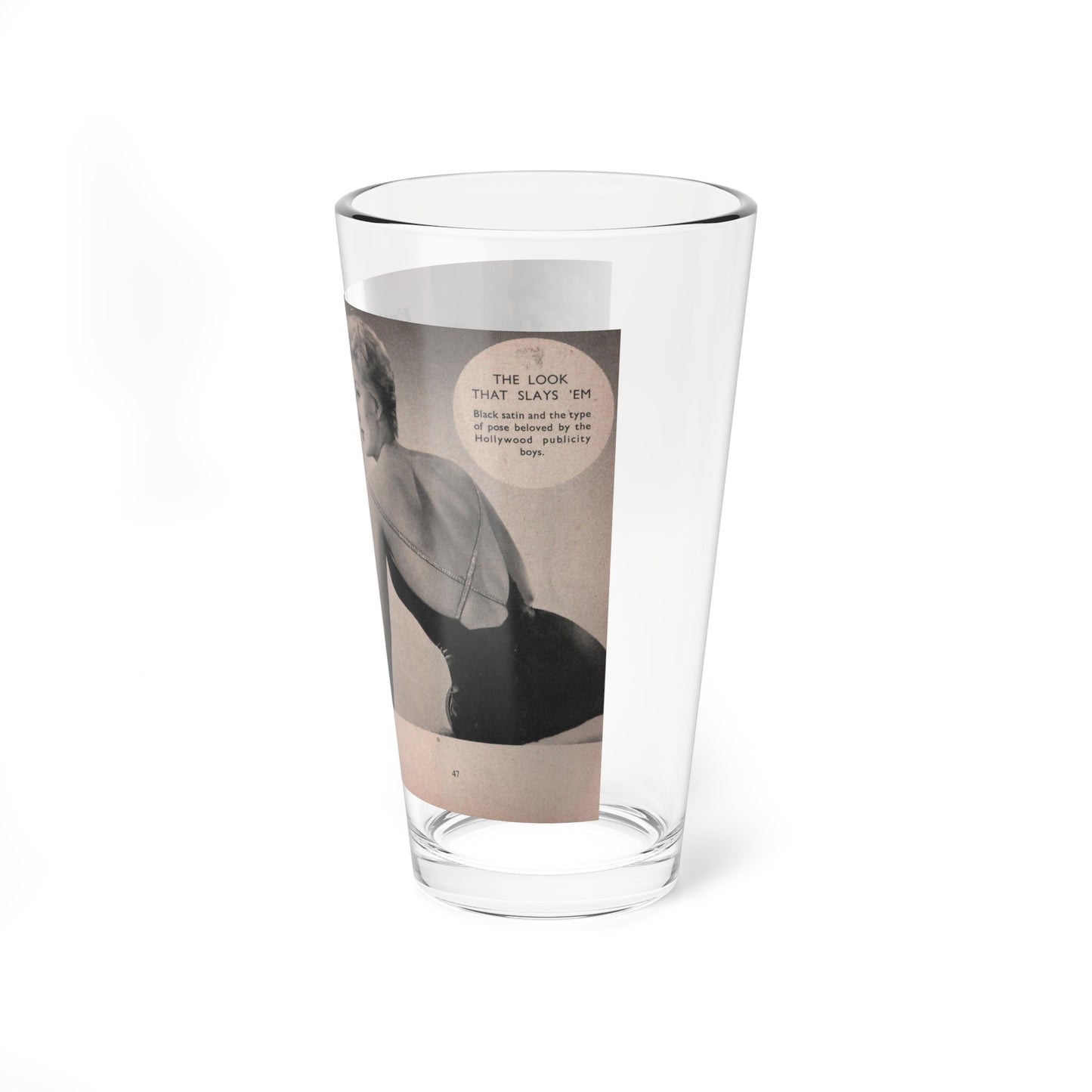 Kim Novak #161 - Scanned Mag. 66 Photos (Vintage Female Icon) Pint Glass 16oz-Go Mug Yourself