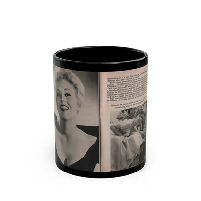 Kim Novak #162 - Scanned Mag. 66 Photos (Vintage Female Icon) Black Coffee Mug 11oz - Go Mug Yourself