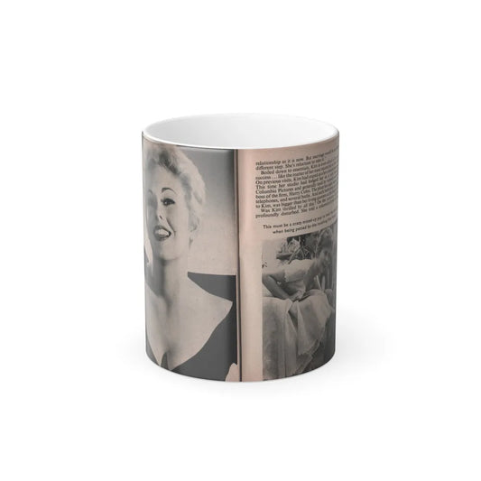 Kim Novak #162 - Scanned Mag. 66 Photos (Pages 46 & 47) (Vintage Female Icons) Color Changing Mug 11oz-11oz-Go Mug Yourself