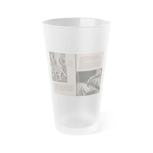 Kim Novak #163 - Scanned Mag. 66 Photos (Vintage Female Icon) Frosted Pint Glass 16oz-16oz-Frosted-Go Mug Yourself