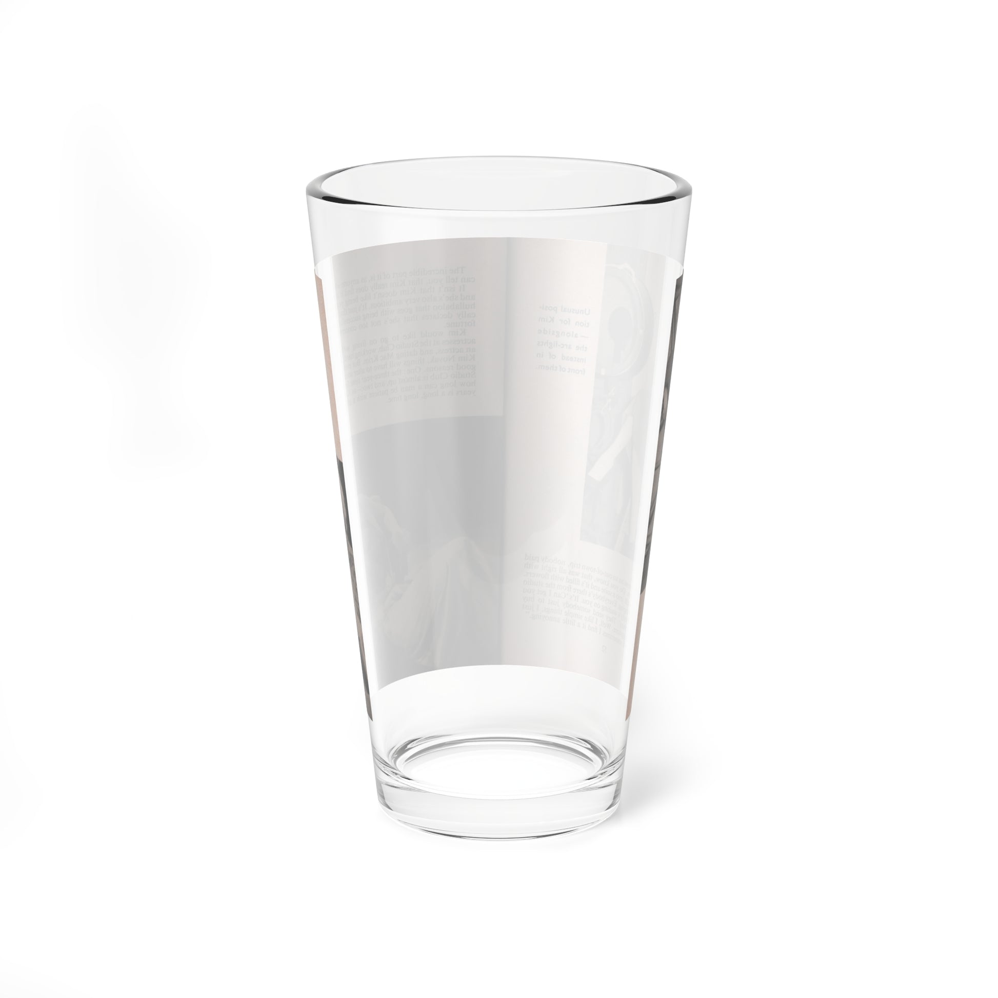 Kim Novak #163 - Scanned Mag. 66 Photos (Vintage Female Icon) Pint Glass 16oz-Go Mug Yourself
