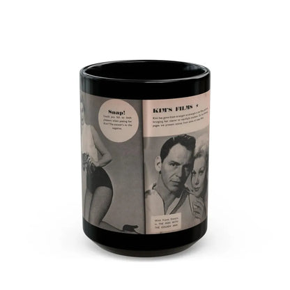 Kim Novak #164 - Scanned Mag. 66 Photos (Vintage Female Icon) Black Coffee Mug 15oz - Go Mug Yourself