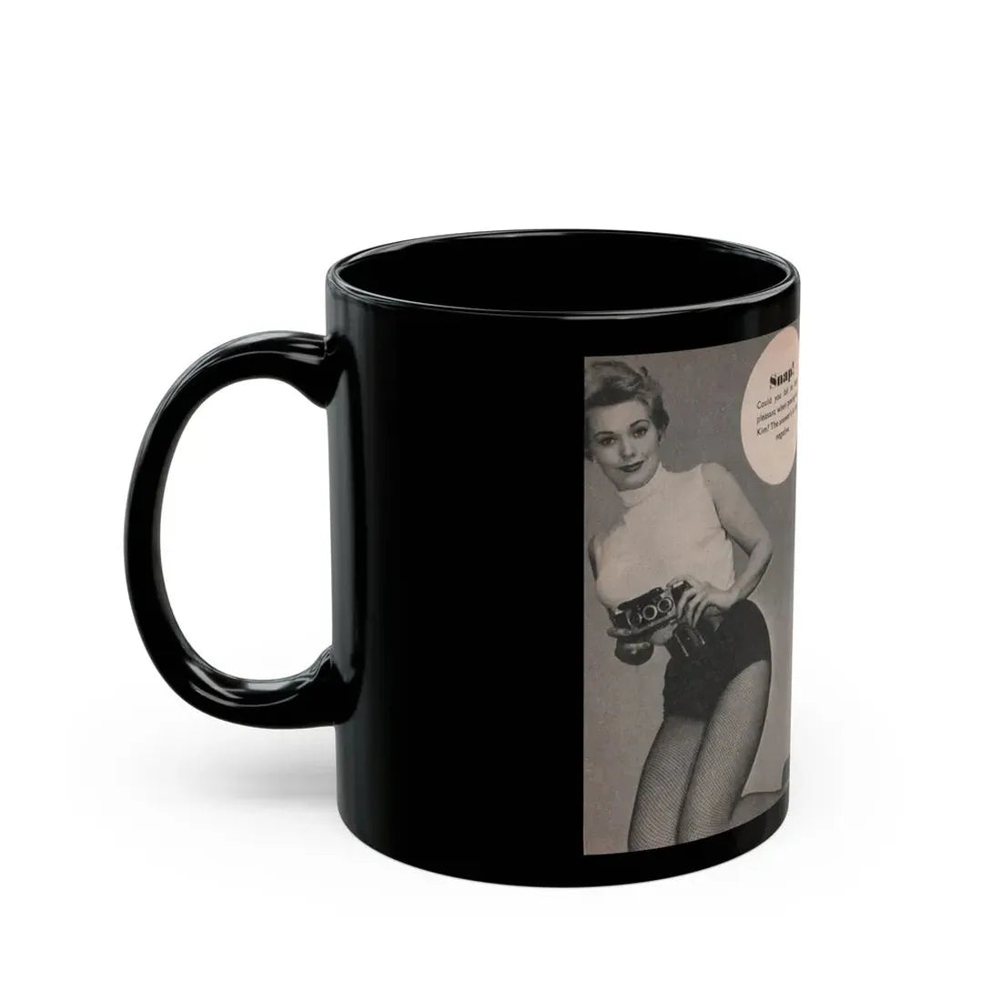 Kim Novak #164 - Scanned Mag. 66 Photos (Vintage Female Icon) Black Coffee Mug - Go Mug Yourself