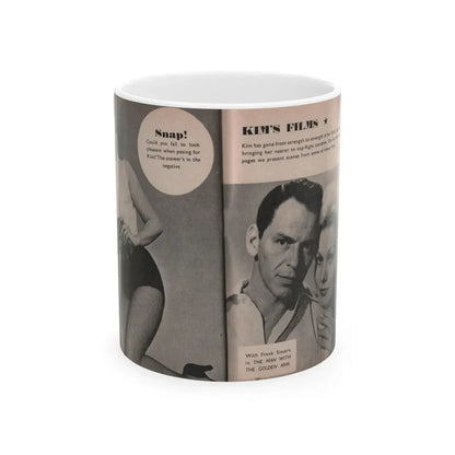 Kim Novak #164 - Scanned Mag. 66 Photos (Vintage Female Icon) White Coffee Mug 11oz - Go Mug Yourself