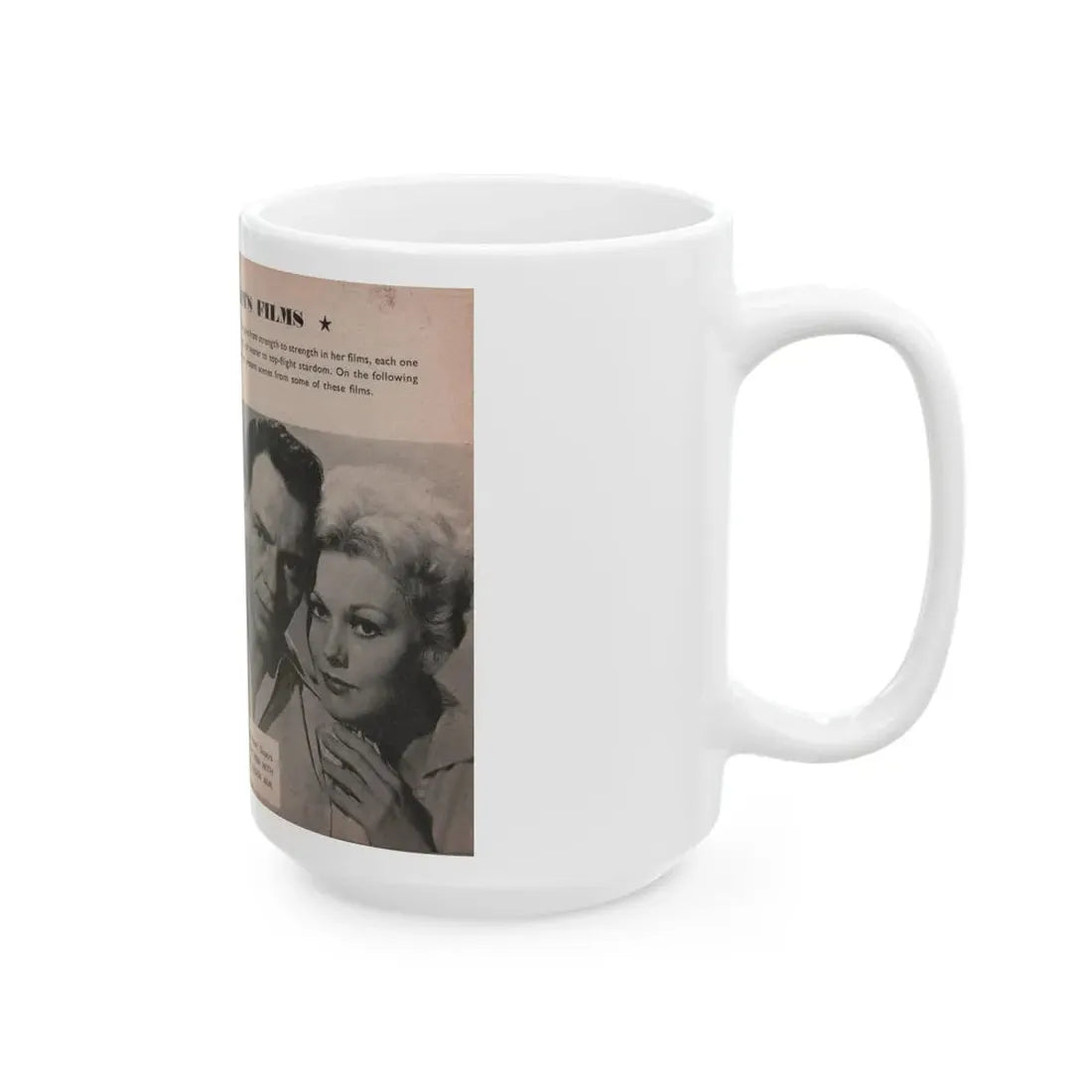 Kim Novak #164 - Scanned Mag. 66 Photos (Vintage Female Icon) White Coffee Mug - Go Mug Yourself