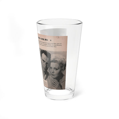 Kim Novak #164 - Scanned Mag. 66 Photos (Vintage Female Icon) Pint Glass 16oz-Go Mug Yourself