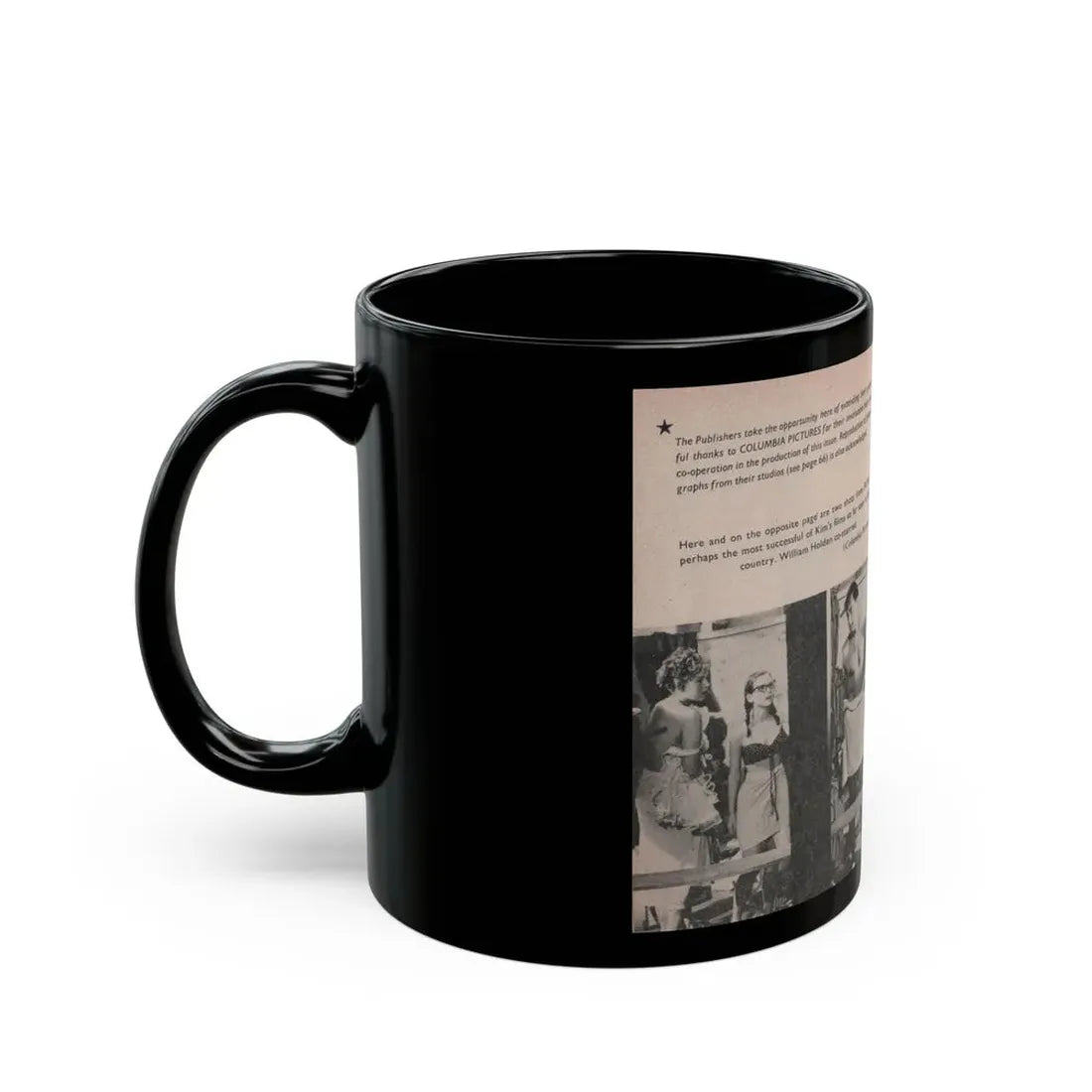 Kim Novak #165 - Scanned Mag. 66 Photos (Vintage Female Icon) Black Coffee Mug - Go Mug Yourself