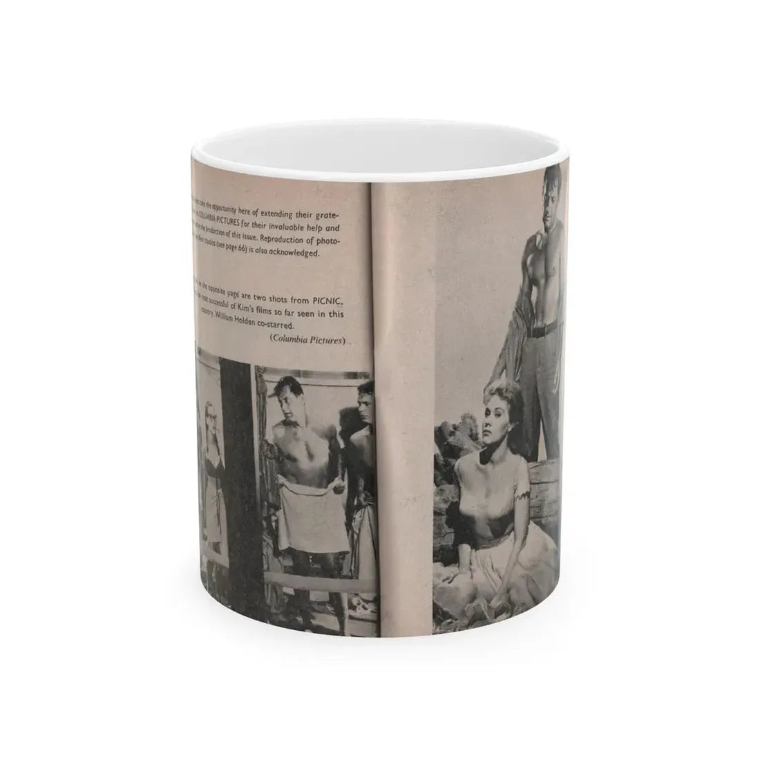 Kim Novak #165 - Scanned Mag. 66 Photos (Vintage Female Icon) White Coffee Mug 11oz - Go Mug Yourself