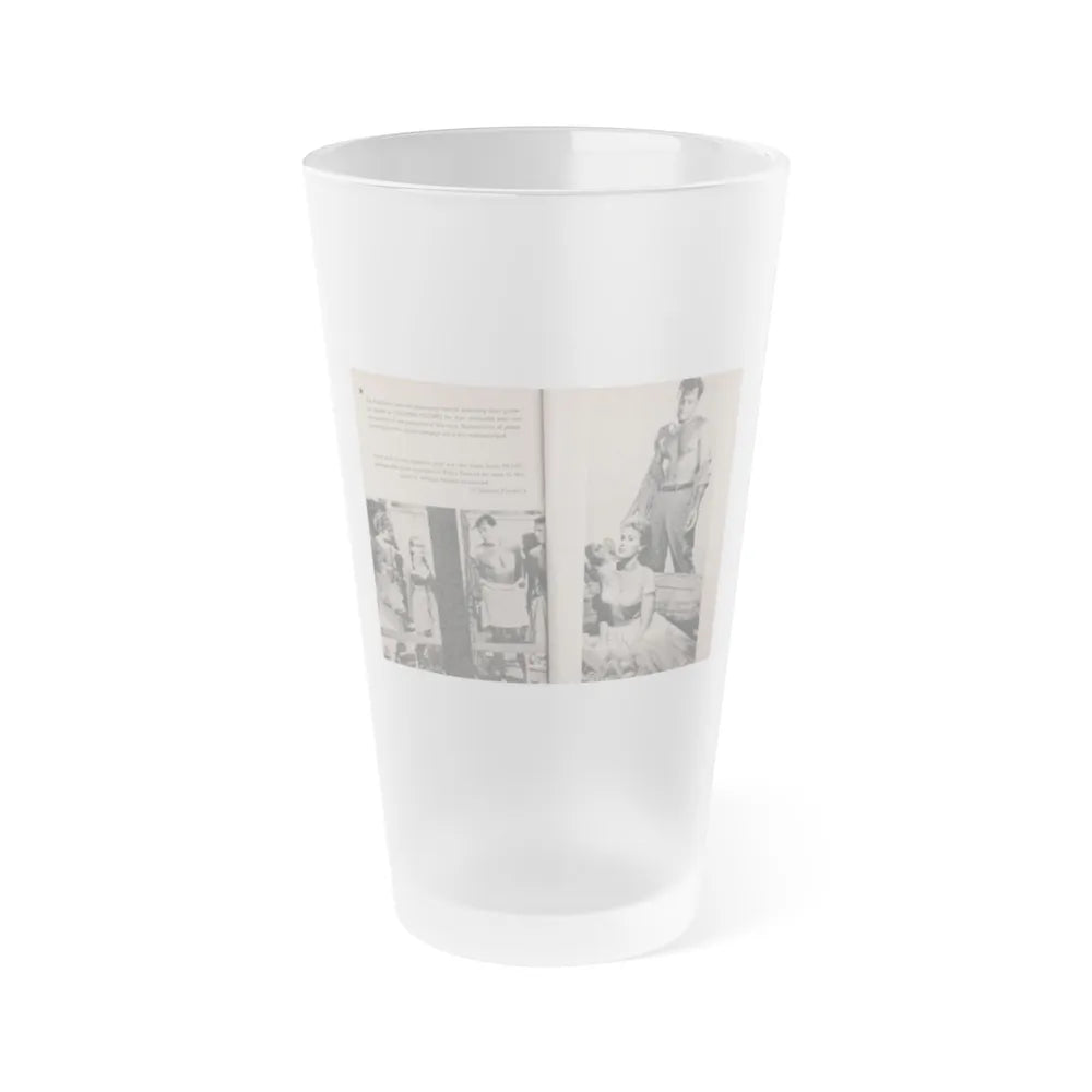 Kim Novak #165 - Scanned Mag. 66 Photos (Vintage Female Icon) Frosted Pint Glass 16oz-16oz-Frosted-Go Mug Yourself