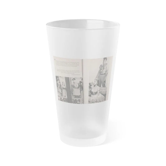 Kim Novak #165 - Scanned Mag. 66 Photos (Vintage Female Icon) Frosted Pint Glass 16oz-16oz-Frosted-Go Mug Yourself