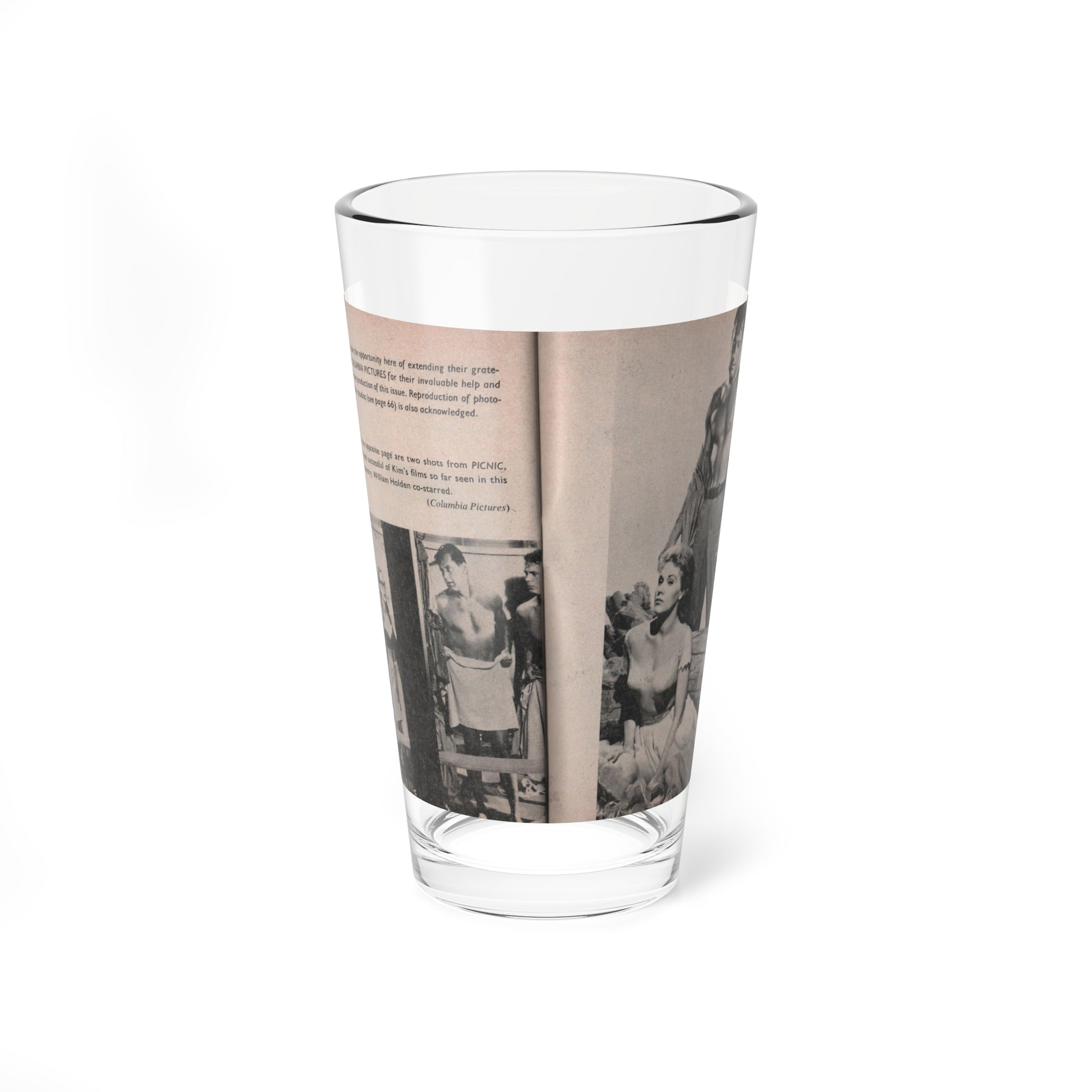 Kim Novak #165 - Scanned Mag. 66 Photos (Vintage Female Icon) Pint Glass 16oz-16oz-Go Mug Yourself