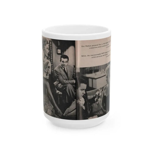 Kim Novak #166 - Scanned Mag. 66 Photos (Vintage Female Icon) White Coffee Mug 15oz - Go Mug Yourself