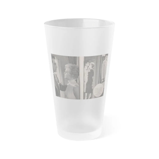 Kim Novak #167 - Scanned Mag. 66 Photos (Vintage Female Icon) Frosted Pint Glass 16oz-16oz-Frosted-Go Mug Yourself