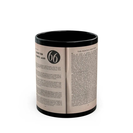 Kim Novak #168 - Scanned Mag. 66 Photos 1 (Vintage Female Icon) Black Coffee Mug 11oz - Go Mug Yourself