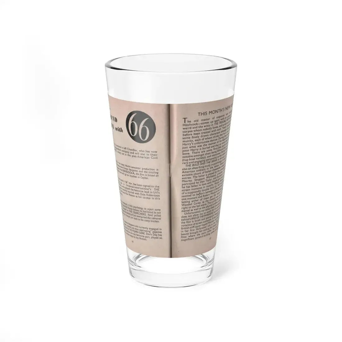Kim Novak #168 - Scanned Mag. 66 Photos 1 (Vintage Female Icon) Pint Glass 16oz 16oz - Go Mug Yourself