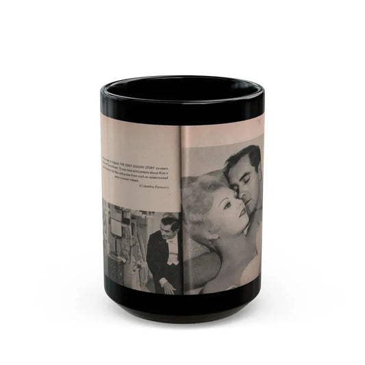 Kim Novak #168 - Scanned Mag. 66 Photos (Vintage Female Icon) Black Coffee Mug 15oz - Go Mug Yourself