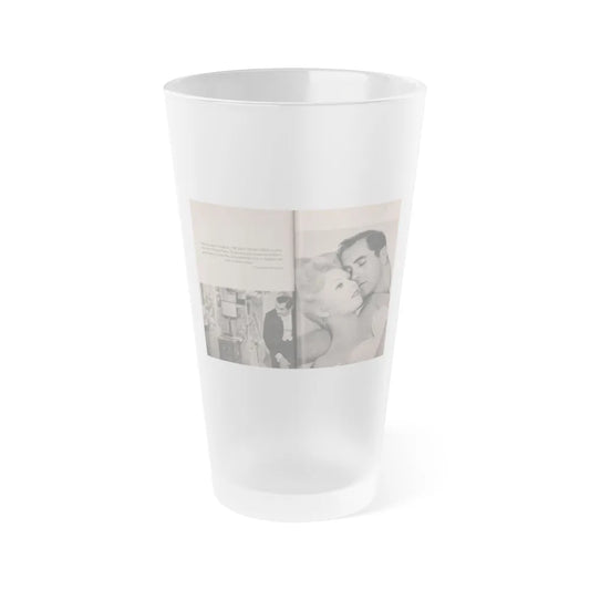 Kim Novak #168 - Scanned Mag. 66 Photos (Vintage Female Icon) Frosted Pint Glass 16oz-16oz-Frosted-Go Mug Yourself