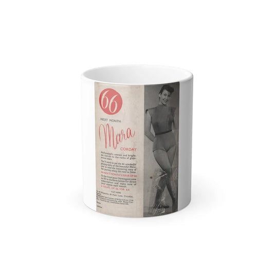 Kim Novak #170 - Scanned Mag. 66 Photos (back cover) (Vintage Female Icons) Color Changing Mug 11oz-11oz-Go Mug Yourself