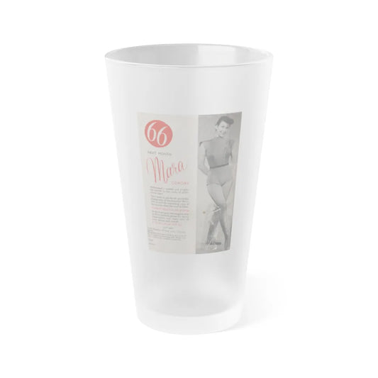 Kim Novak #170 - Scanned Mag. 66 Photos (Vintage Female Icon) Frosted Pint Glass 16oz-16oz-Frosted-Go Mug Yourself