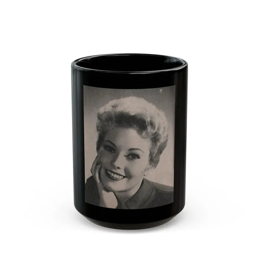 Kim Novak #171 - Scanned Mag. 66 Photos (Vintage Female Icon) Black Coffee Mug 15oz - Go Mug Yourself