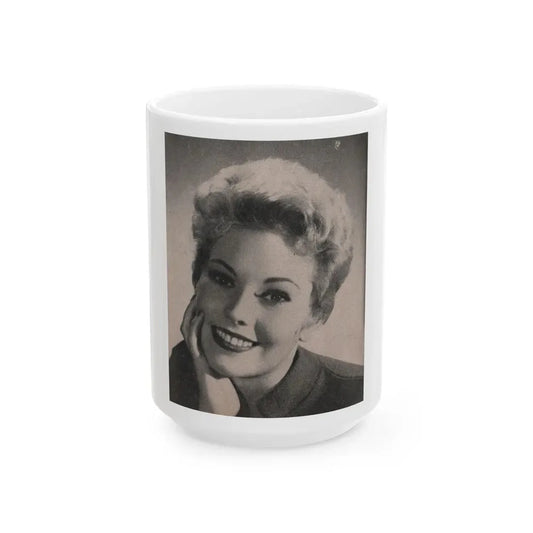 Kim Novak #171 - Scanned Mag. 66 Photos (Vintage Female Icon) White Coffee Mug 15oz - Go Mug Yourself