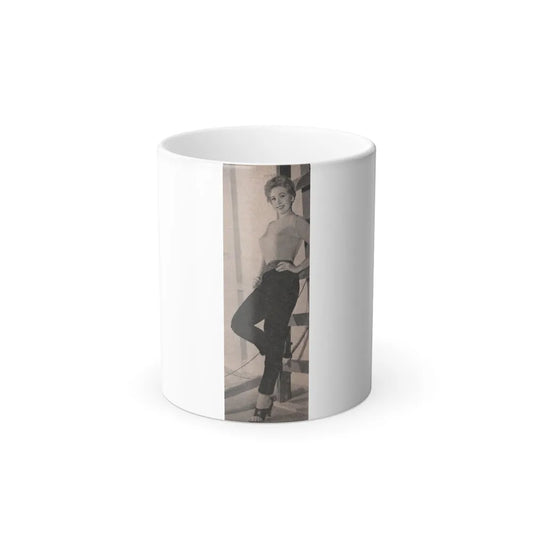 Kim Novak #172 - Scanned Mag. 66 Photos (Cropped Photo) (Vintage Female Icons) Color Changing Mug 11oz-11oz-Go Mug Yourself