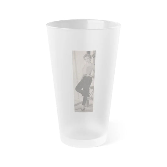 Kim Novak #172 - Scanned Mag. 66 Photos (Vintage Female Icon) Frosted Pint Glass 16oz-16oz-Frosted-Go Mug Yourself