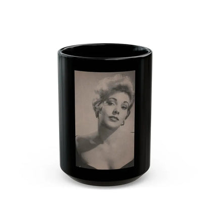 Kim Novak #173 - Scanned Mag. 66 Photos (Vintage Female Icon) Black Coffee Mug 15oz - Go Mug Yourself