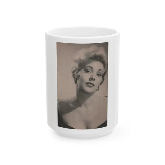 Kim Novak #173 - Scanned Mag. 66 Photos (Vintage Female Icon) White Coffee Mug 15oz - Go Mug Yourself