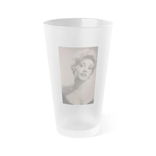 Kim Novak #173 - Scanned Mag. 66 Photos (Vintage Female Icon) Frosted Pint Glass 16oz-16oz-Frosted-Go Mug Yourself